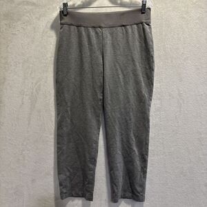 Lafayette 148 New York Elastic Waist Pants Women's Large Grey Pull On Stretch